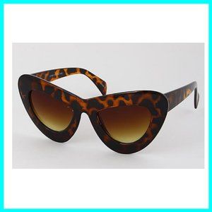 NWT Brown Tortoise Thick Cat Eye Sunglasses